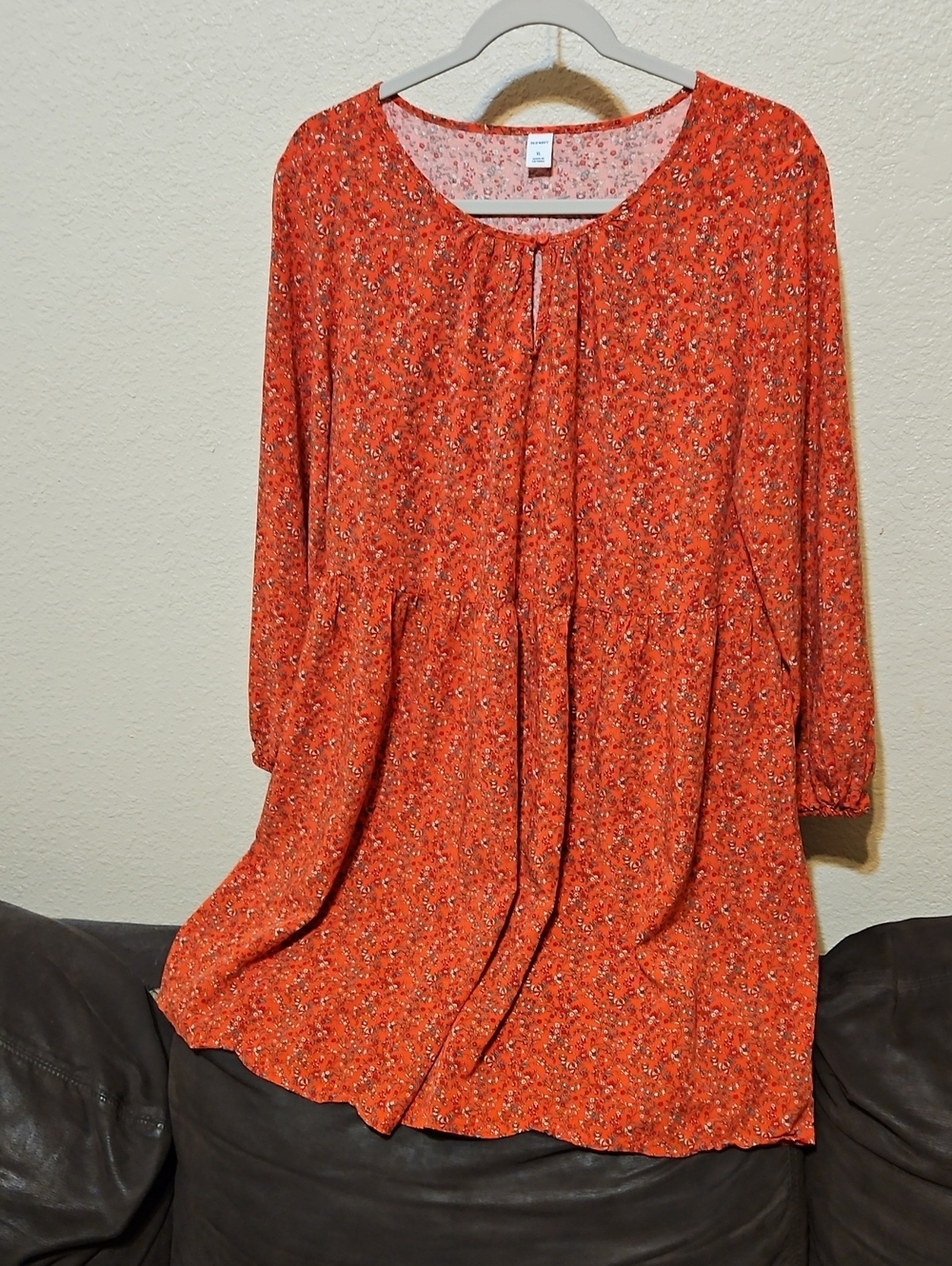 Old Navy Orange Floral Mini Dress